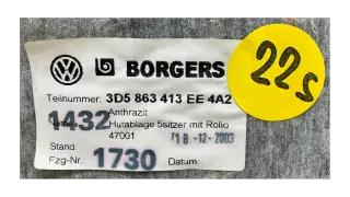 Original Volkswagen Phaeton Hutablage Laderaumabdeckung Kofferraum 3D5863413EE - Bild 9