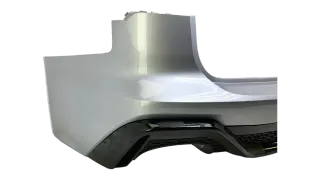 Original Audi RS6 C8 Heckstoßstange Silber mit Diffusor schwarz hinte 4K8807511J - Bild 3