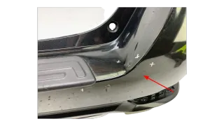 Original Toyota Auris II 2 Stoßstange Hinten AHK Schwarz 5215602D10 - Bild 4