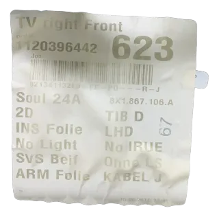 Original AUDI A1 8X Türverkleidung Türpappe Vorne Rechts 8X1867106A - Bild 5