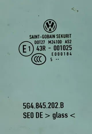 Original Volkswagen Golf 7 5G Türscheibe Türglas Fenster Rechts Vorne 5G4845202B - Bild 2