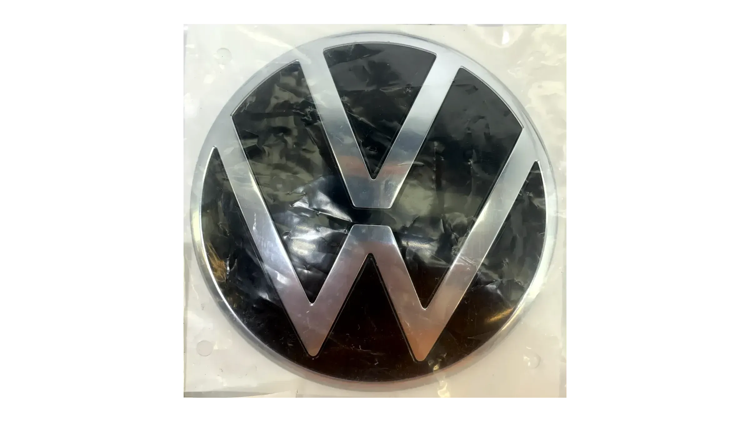 NEU Original Volkswagen VW Caddy Logo Schwarz/Chrom Emblem Heckklappe 2K7853630 - Bild 1