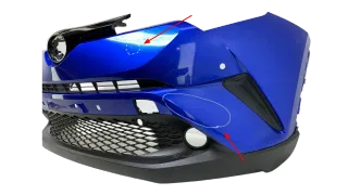 Original Toyota C-HR CHR Stoßstange Stoßfänger Blau Vorne 52119F4010 - Bild 2