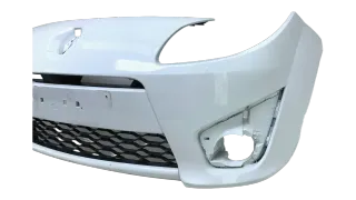 Original Renault Twingo II Stoßstange Weiß mit Gitter Vorne 8200649327 - Bild 2