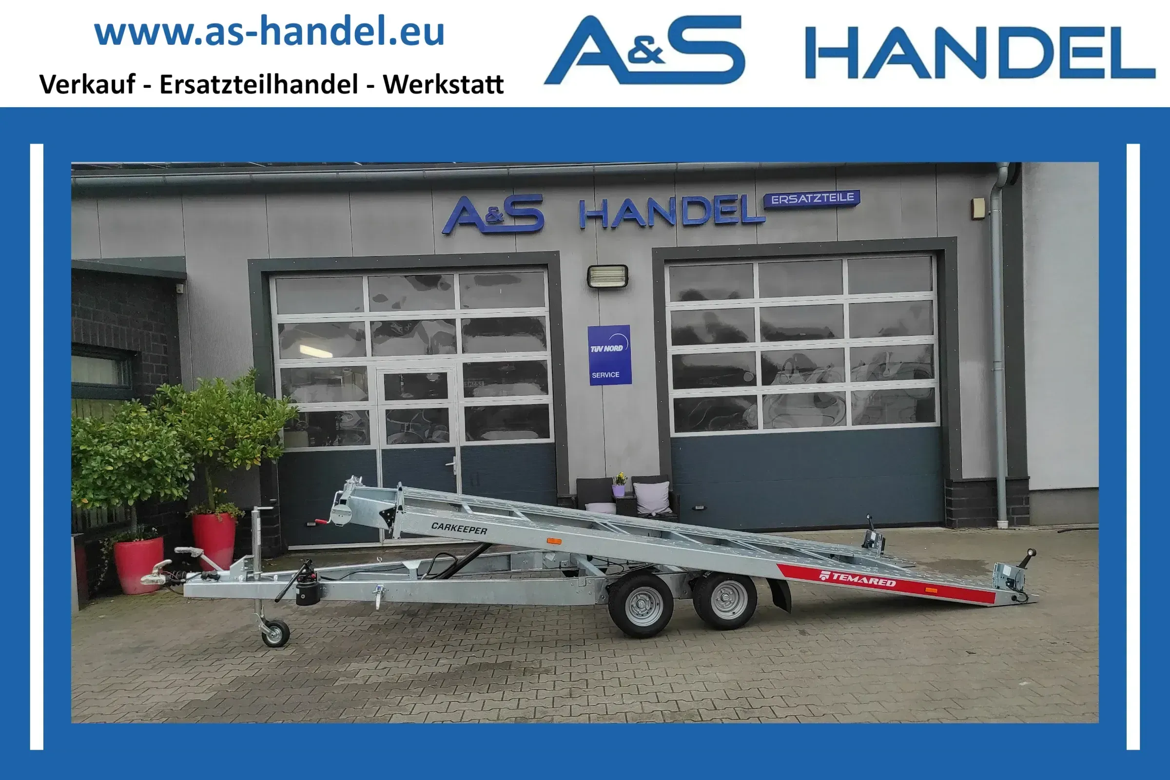 Temared Carkeeper 4820/2 3000kg Autotransporter 4,8m Trailer - Bild 1