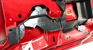 Original Audi A3 8P Heckklappe Hinten Rot mit Kabelbaum + Scheibe - Bild 7