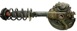 Orig VW Passat Golf 5 Jetta Scirocco Caddy 2K Federbein Achsschenkel 1T0413031HE - Bild 3