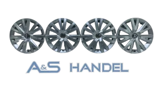 Original Volkswagen Golf 7 E-Golf Sportsvan Radkappenset 15" Silber 5G0601147 - Bild 1
