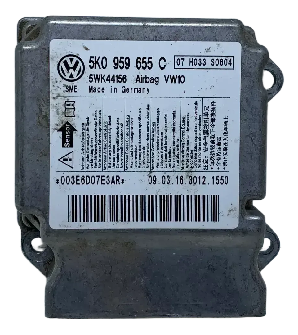 Original VW Golf VI Kombi Airbagsteuergerät Steuergerät Airbag 5K0959655C - Bild 1
