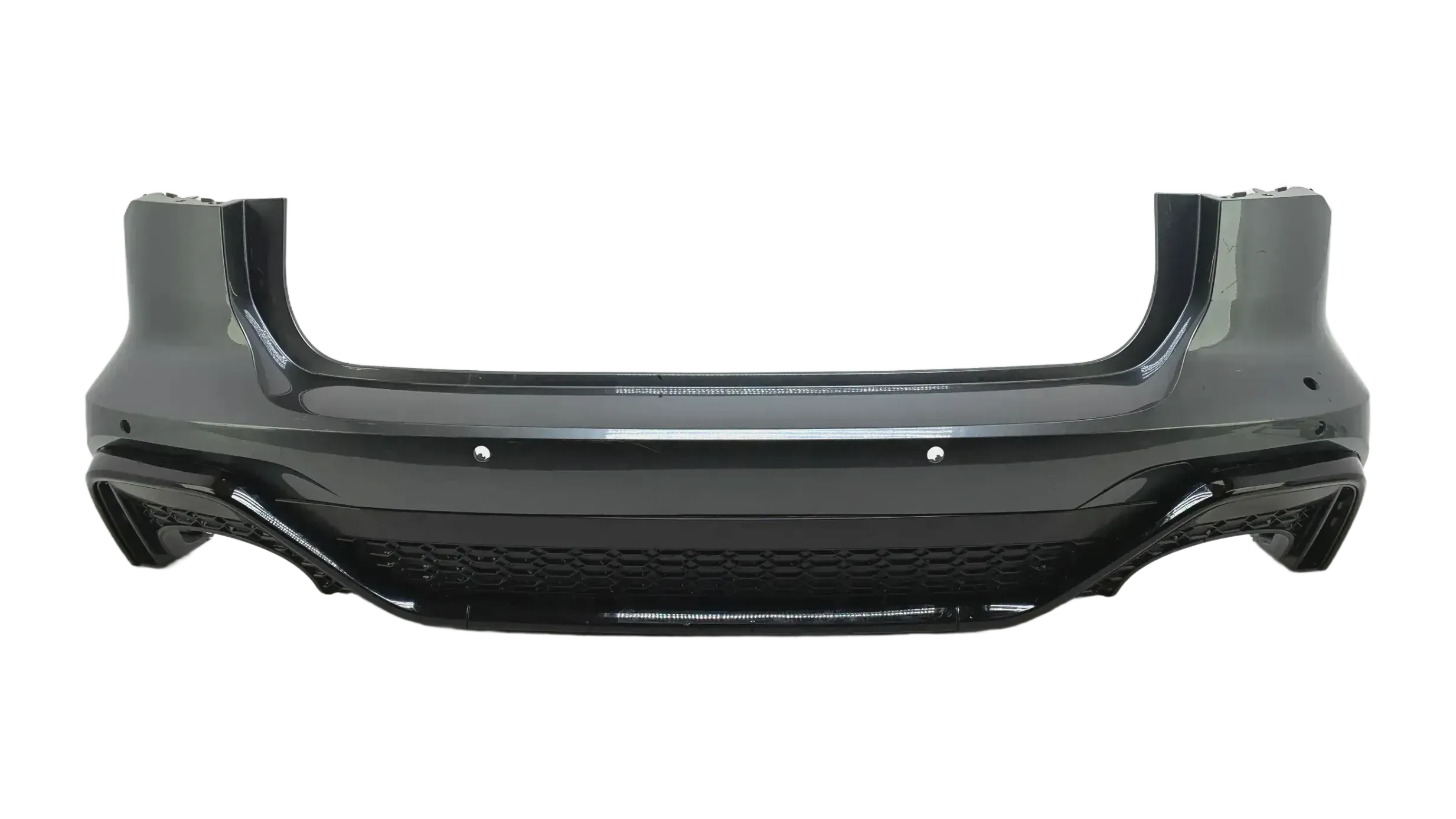 Original Audi RS6 C8 Heckstoßstange Anthrazit mit Diffusor hinten 4K8807511J - Bild 1