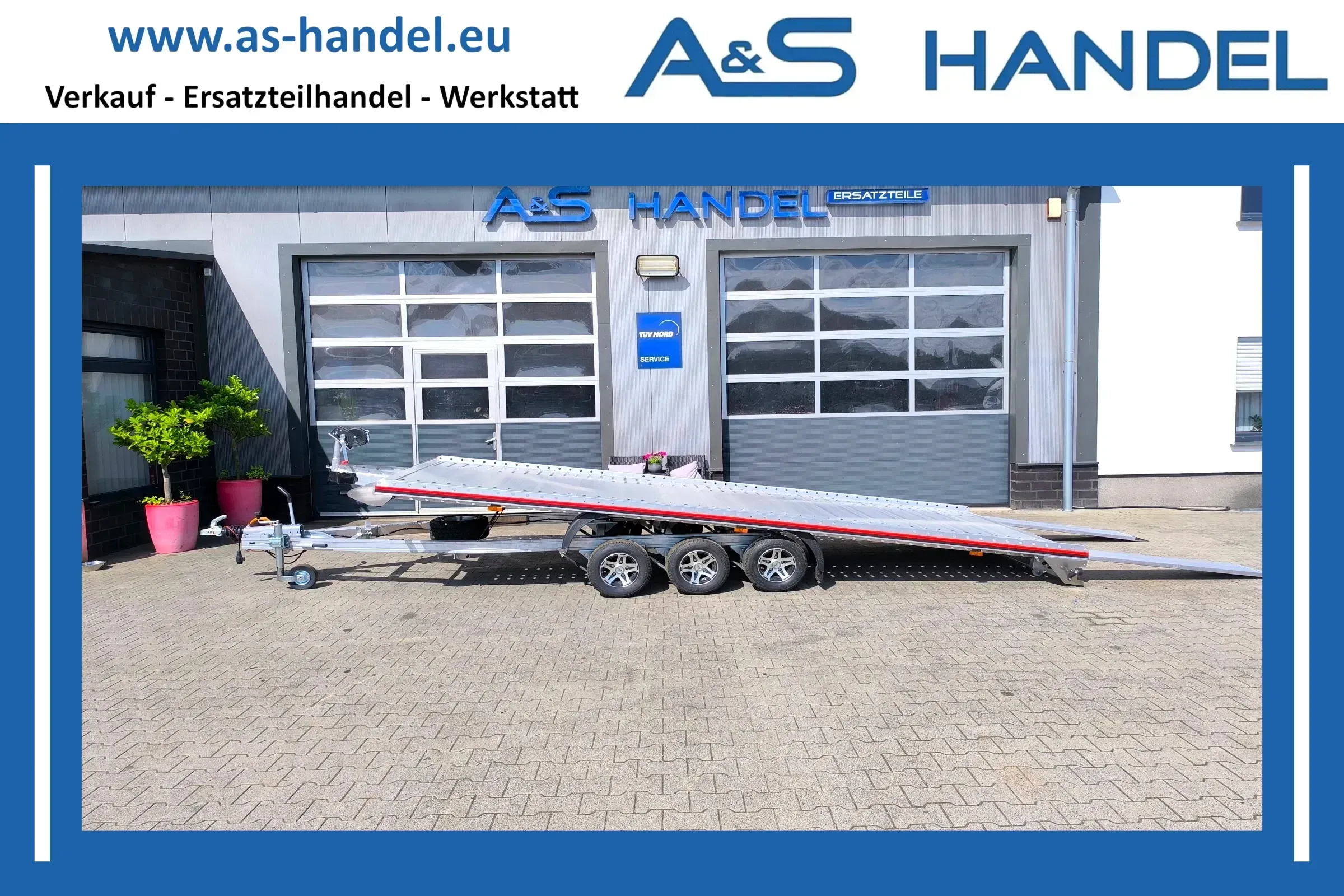 Autotransporter Autoanhänger Vollalu 3500 kg ALU 2800 kg Nutzlast Kipper Anhänger - Bild 1