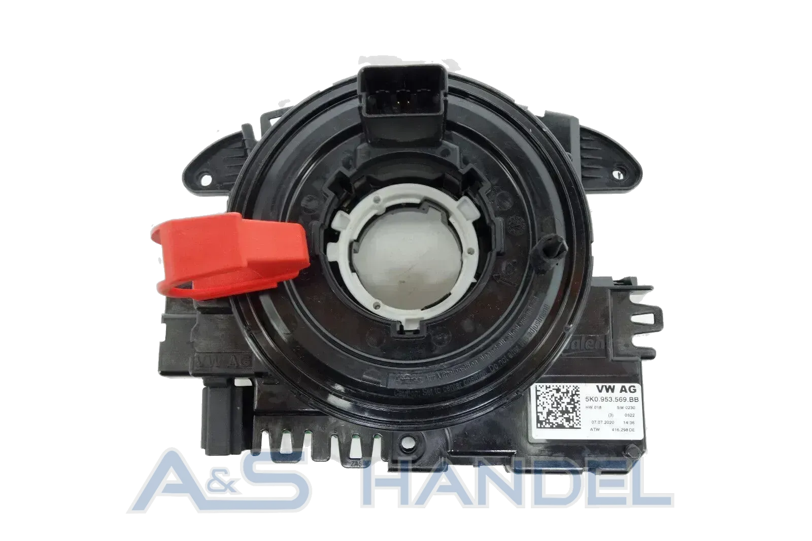 Orig. VW Audi Seat Skoda Lenkwinkelsensor Schleifring Steuergerät 5K0953569BB - Bild 1
