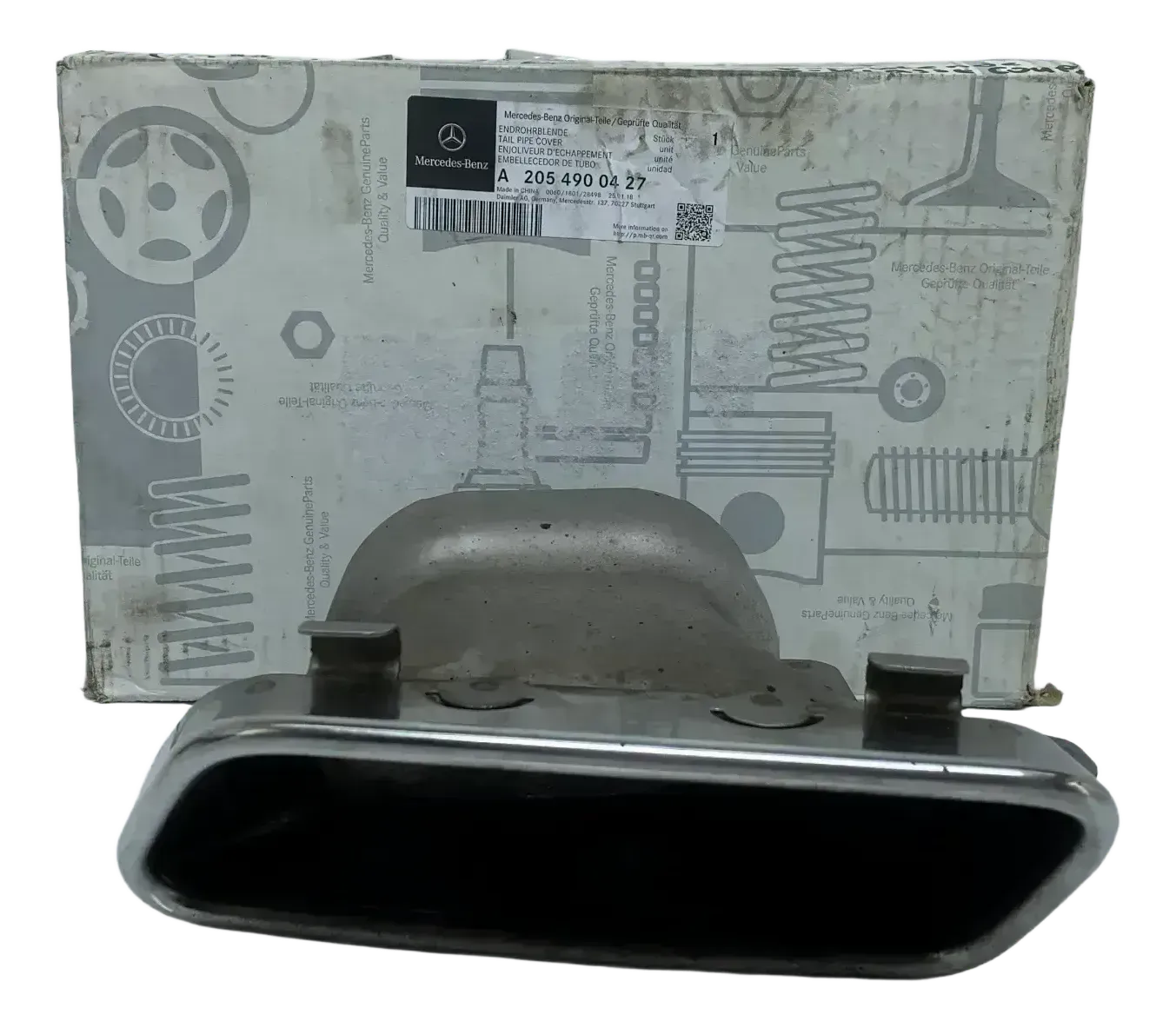 Original Mercedes S-Klasse W221 Facelift Auspuffblende Endrohr Links A2214903527 - Bild 1