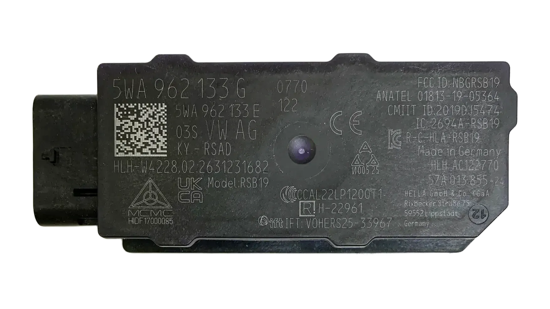 Original VW Audi Seat Skoda  Kessy Keyless Antenne Steuergerät 5WA962133G - Bild 1