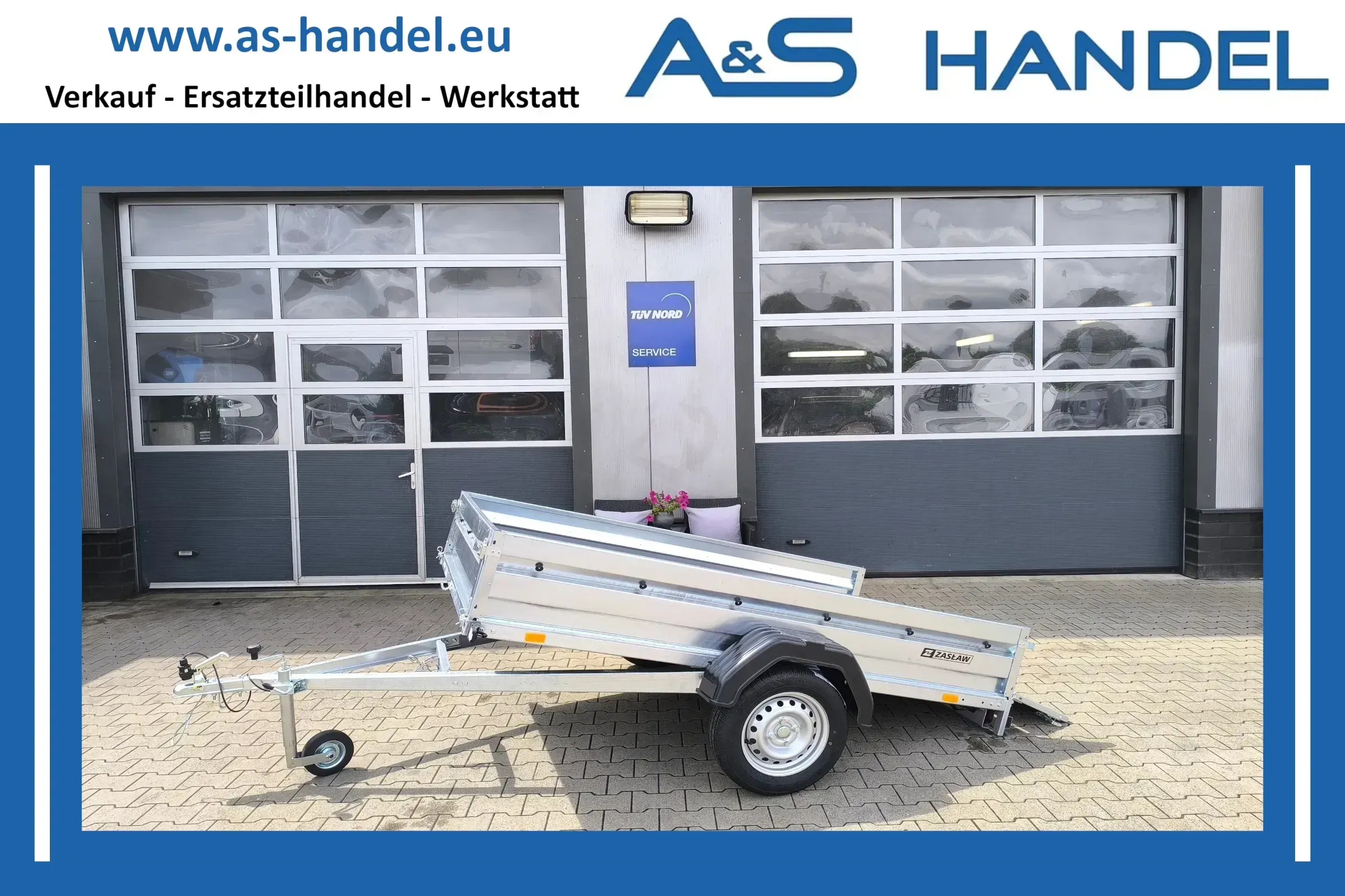 Zaslaw 235 SU Kipper 750 kg Anhänger Tieflader 235x132x35 LED - Bild 1