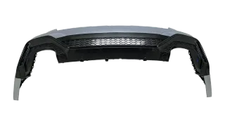 Original Audi RS6 C8 Heckstoßstange Silber mit Diffusor schwarz hinte 4K8807511J - Bild 5