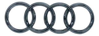 NEU Original AUDI E-Tron Emblem Ringe Chrom Stoßstange Vorne 4KE853605 - Bild 1