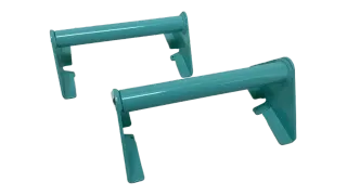 Radstopper Radanschlag Radhaltekeil Sicherungsbock Lorries verzinkt - Blau - Bild 1