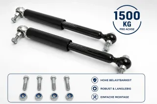 Stoßdämpfer Set 1500 kg Achslast Anhänger Fahrwerksdämpfer BPW Knott Alko - Bild 1