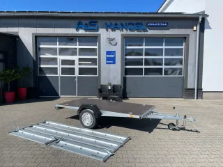 Zaslaw 265 SU ALU Kipper 750 kg Anhänger Tieflader 265x132x35 LED - Bild 8
