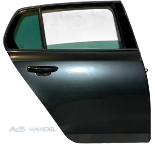 Original Volkswagen Golf 6 5K Tür Beifahrerseite Hinten Rechts Grau Metallic - Bild 1