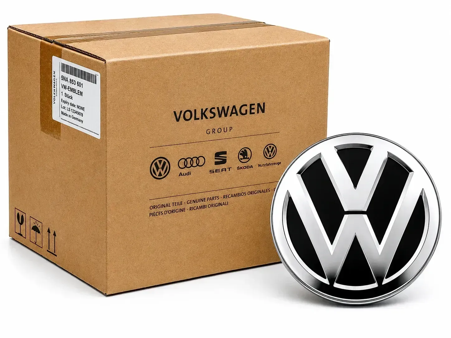 NEU Original Volkswagen Tiguan II AD Kühlergrill VW Emblem Logo ACC 5NA853601 - Bild 1