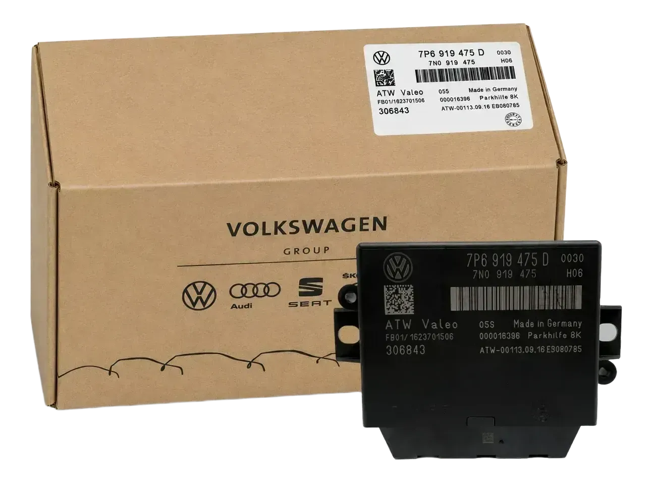 NEU Original Volkswagen Touareg Sharan Einparkhilfe PDC Steuergerät 7P6919475D - Bild 1