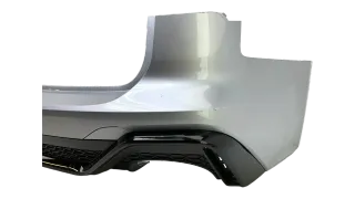 Original Audi RS6 C8 Heckstoßstange Silber mit Diffusor schwarz hinte 4K8807511J - Bild 2