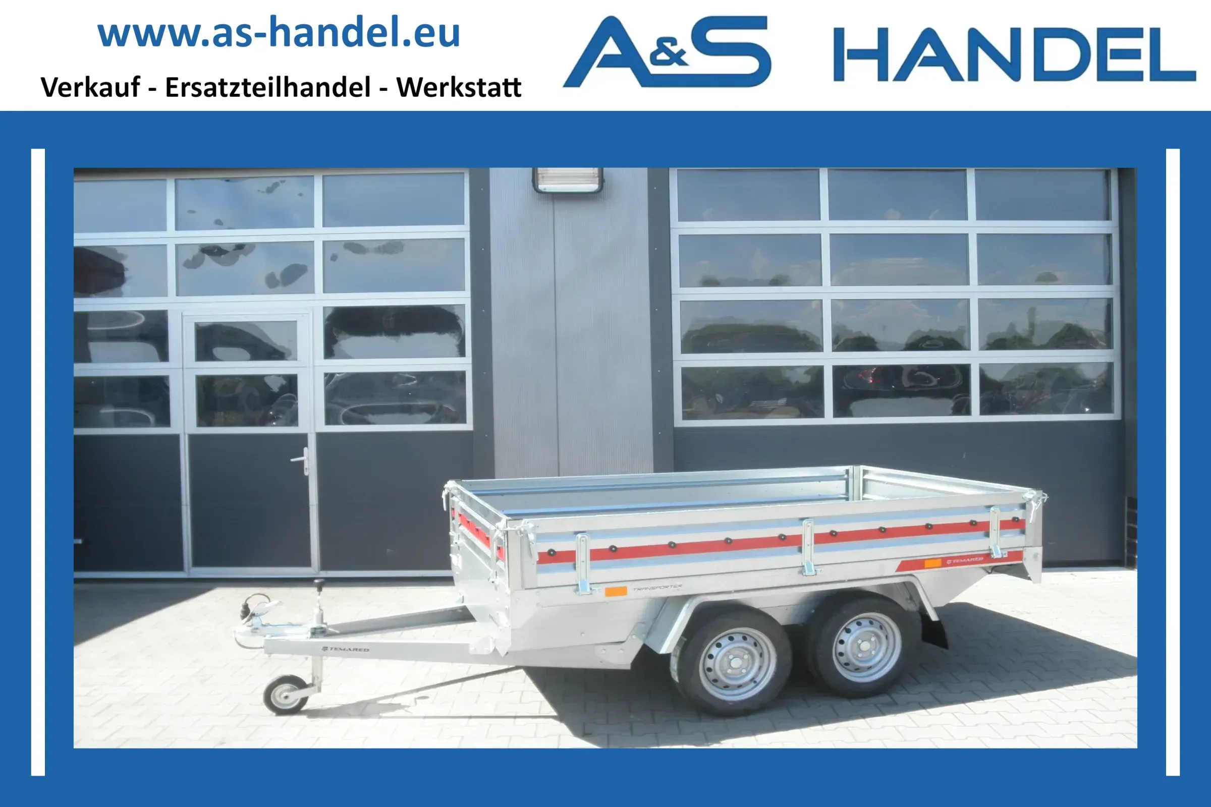 Temared Transporter 2515/2 PKW Anhänger 750kg Hochlader Tandem - Bild 1