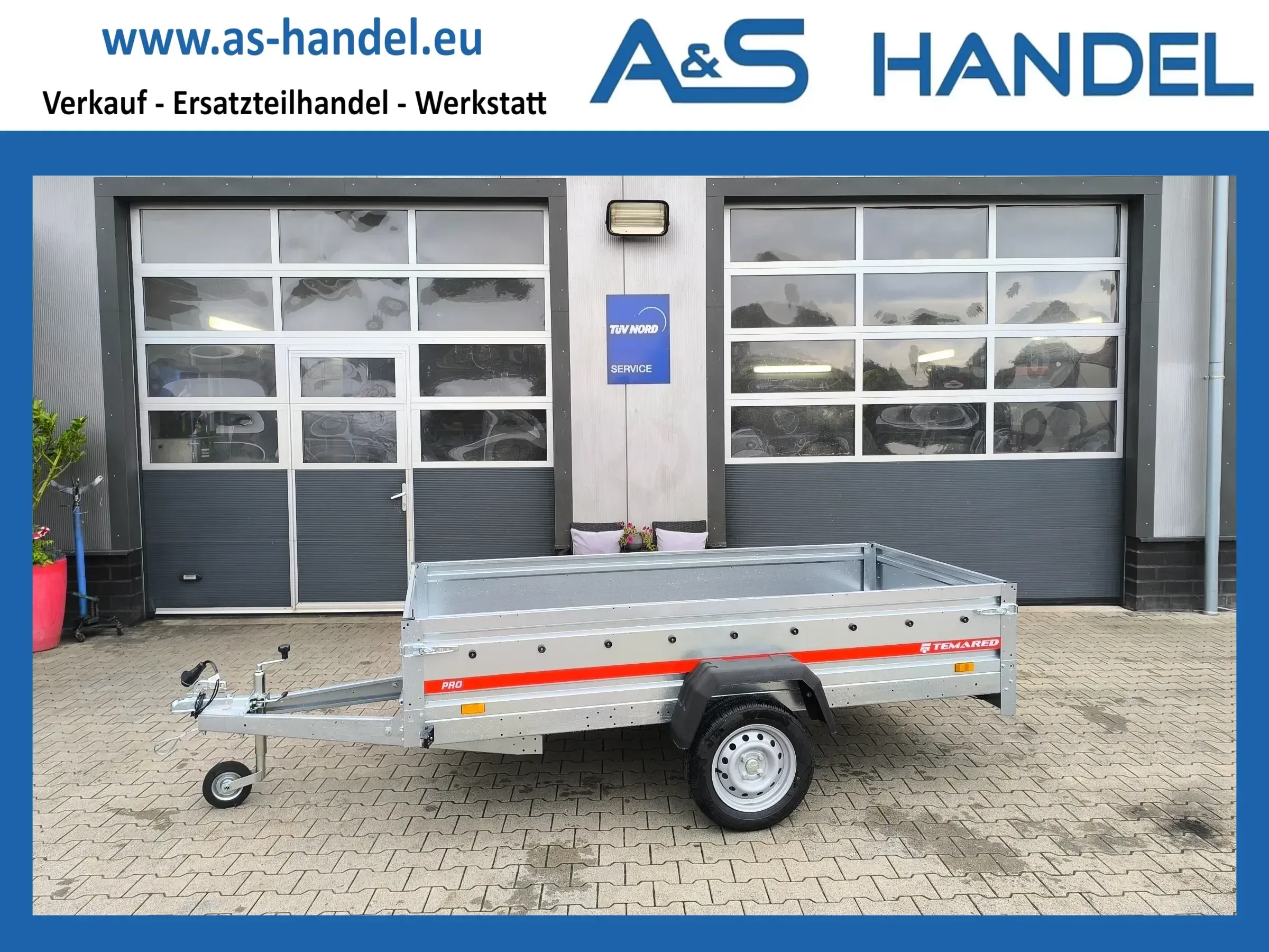 Temared Anhänger 750kg 2612 Pro Tieflader PKW Trailer 100 km/h - Bild 1