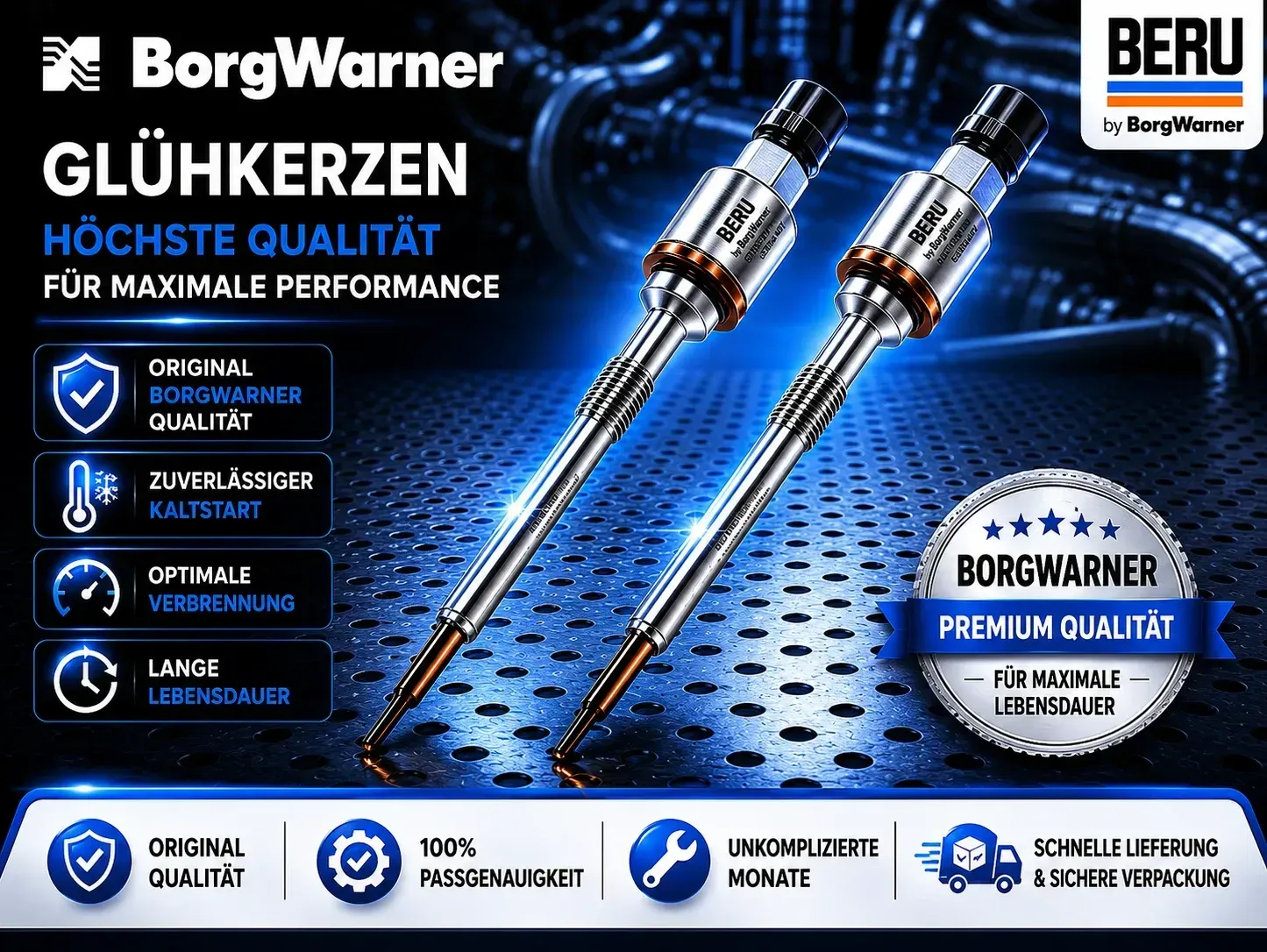 2x Original Opel Citroen Peugeot Glühkerze Drucksensor 2.0 CDTI 55590467 PSG006 NEU - Bild 1