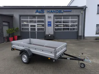 Zaslaw 265 SU ALU schwarz Kipper 750 kg Anhänger Tieflader 265x132x35 LED Alutrailer - Bild 4