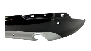 Original Volvo XC90 II Stoßstange unterer Spoiler Schwarz Silber Hinten 31353430 - Bild 4
