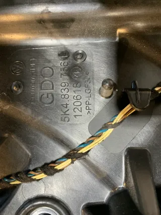 Original Volkswagen Golf 6 5K4 Tür Hinten Rechts Beifahrerseite Grau Metallic - Bild 10