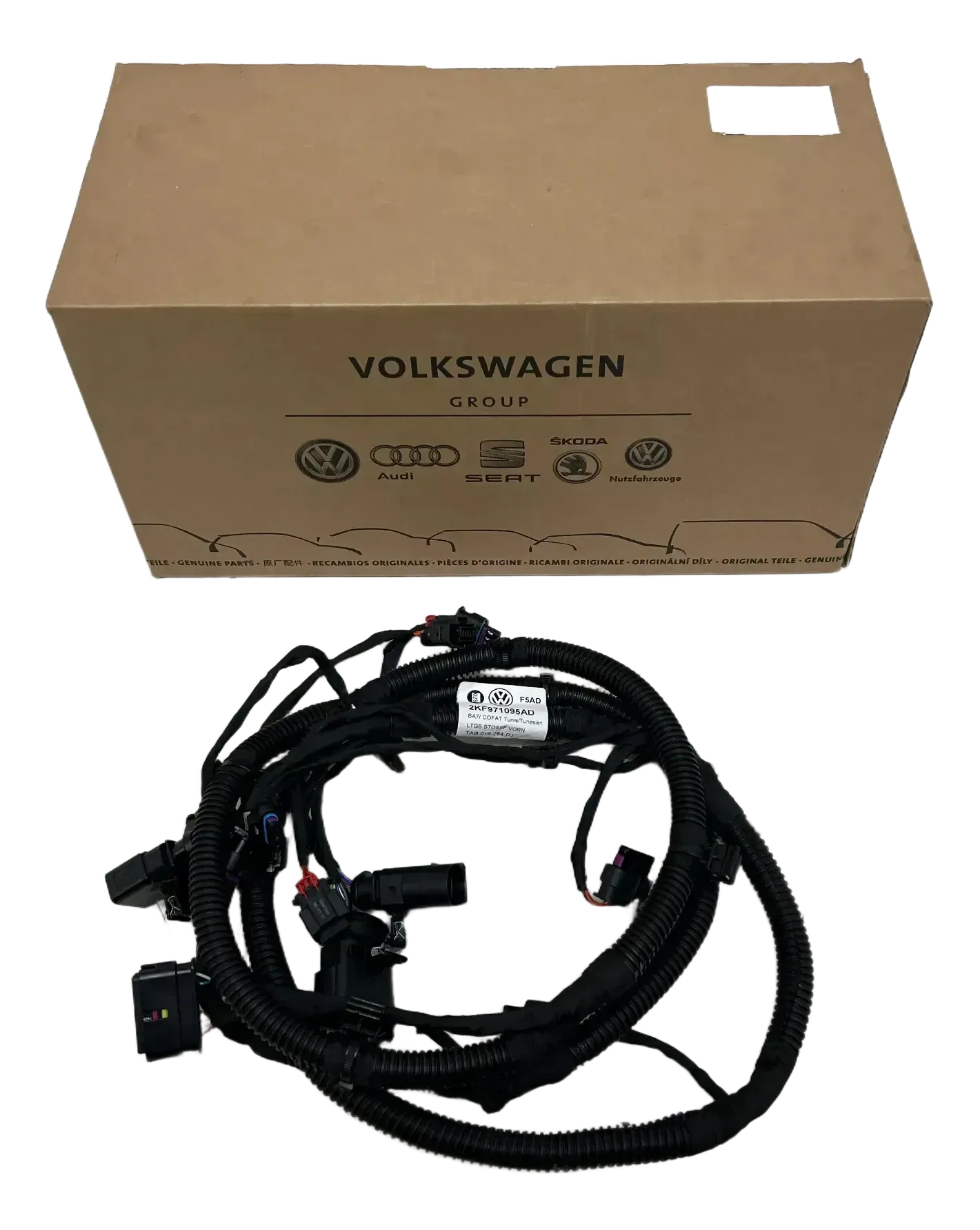 Original Volkswagen Kabel, Kabelbäume & Steckverbinder Vorne 2KF971095AD - Bild 1