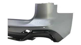 Original Audi RS6 C8 Heckstoßstange Silber mit Diffusor hinten 4K8807511J - Bild 2