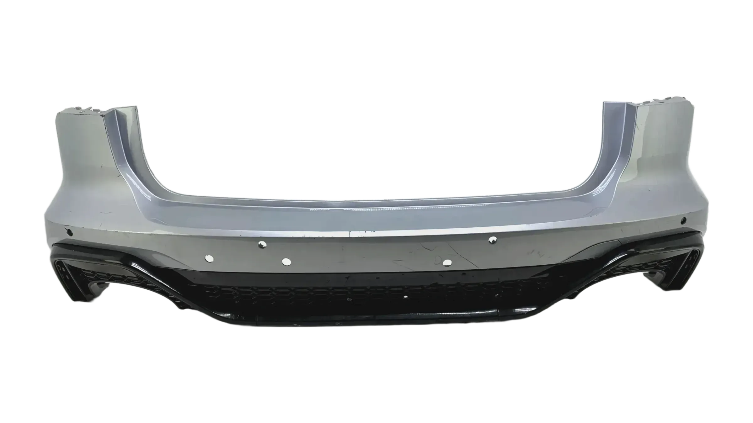 Original Audi RS6 C8 Heckstoßstange Silber mit Diffusor Hinten 4K8807511J - Bild 1