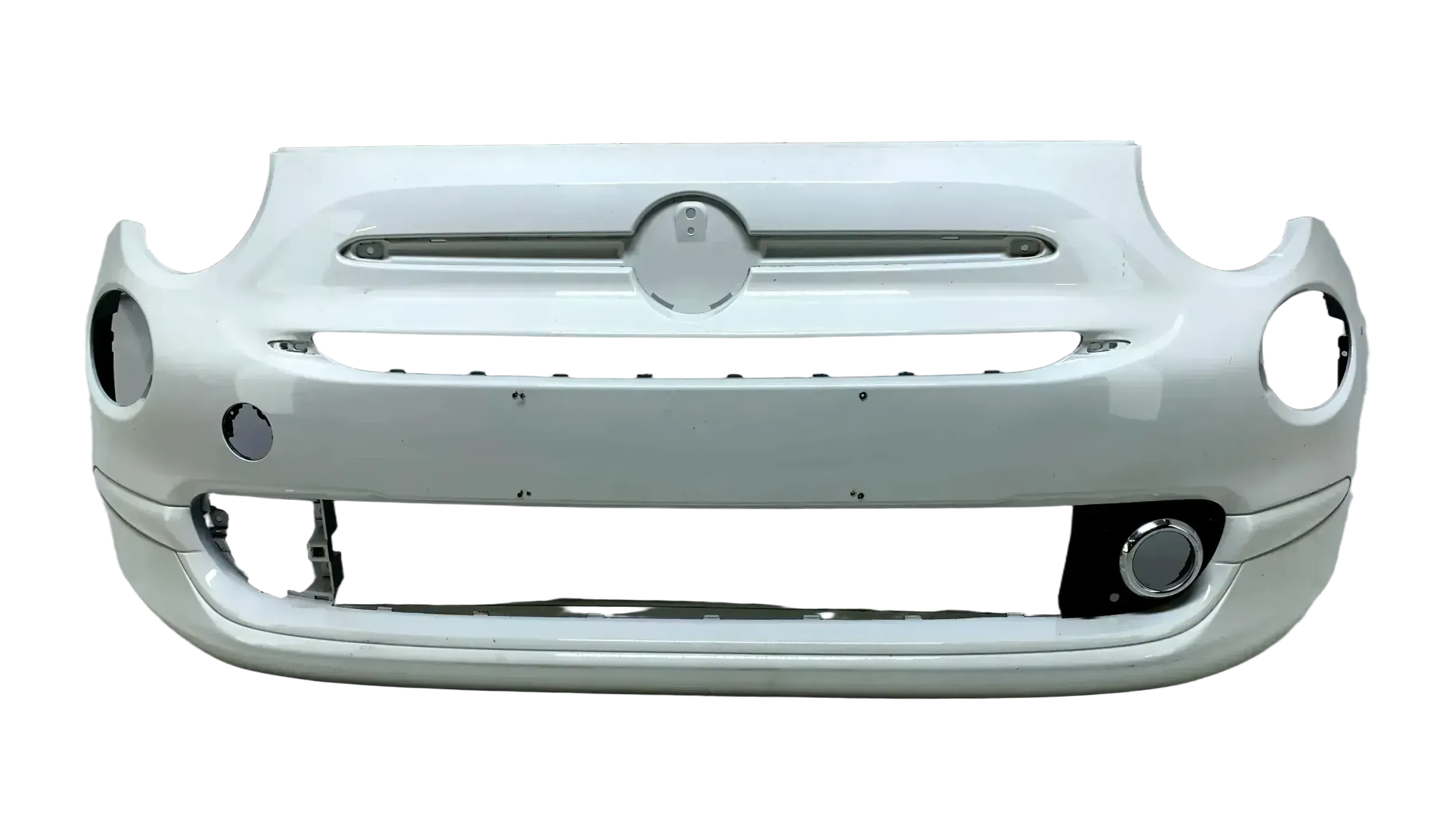 Original Fiat 500 Facelift Stoßstange Stoßfänger Stoßstange Vorne Weiß 735619476 - Bild 1
