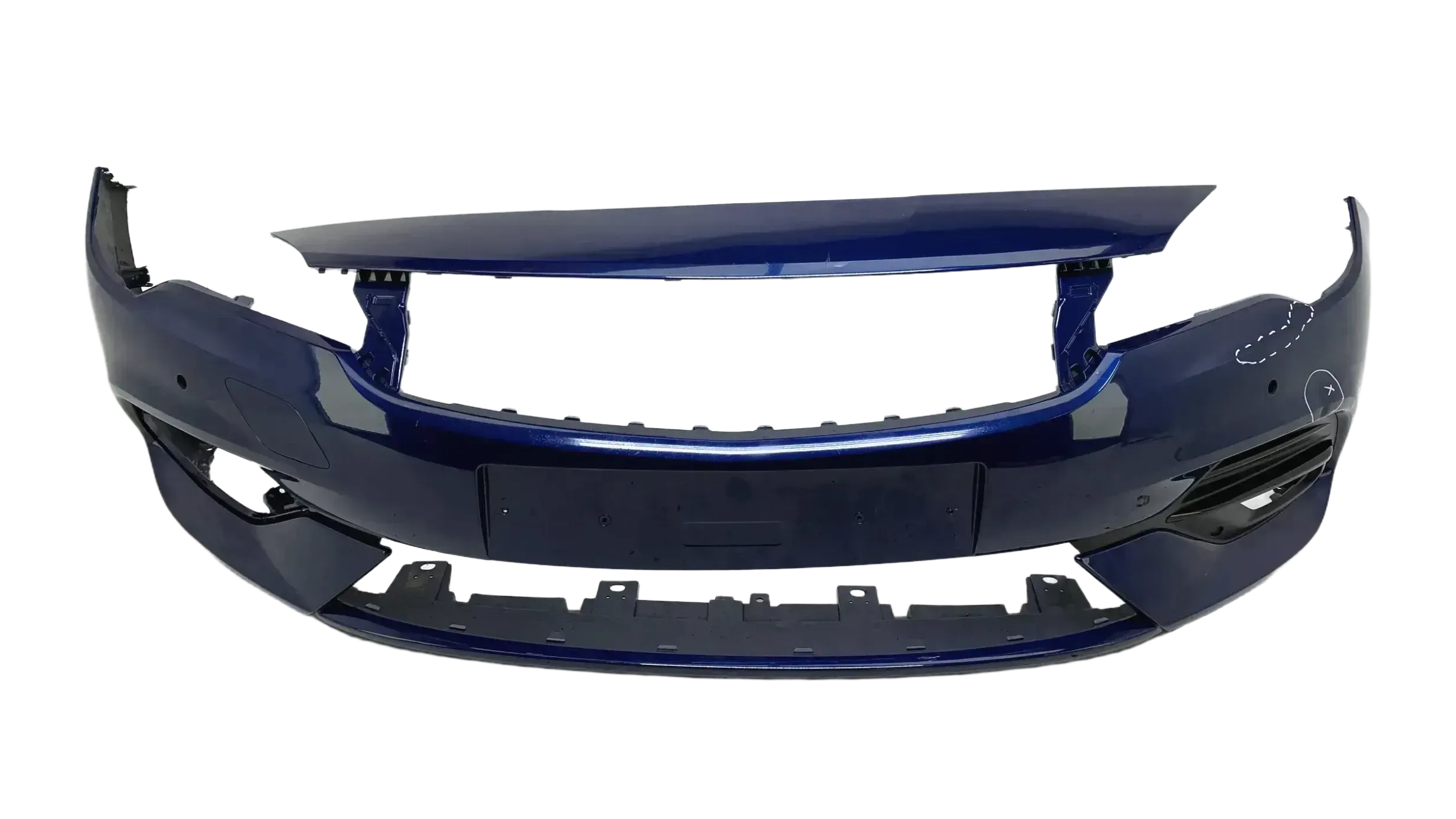 Original Opel Astra K Stoßstange PDC Frontstoßstange Vorne Blau 39130492 - Bild 1