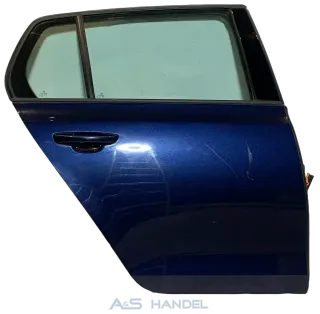 Original Volkswagen Golf 6 Tür Beifahrerseite Hinten Rechts Blau Metallic - Bild 1
