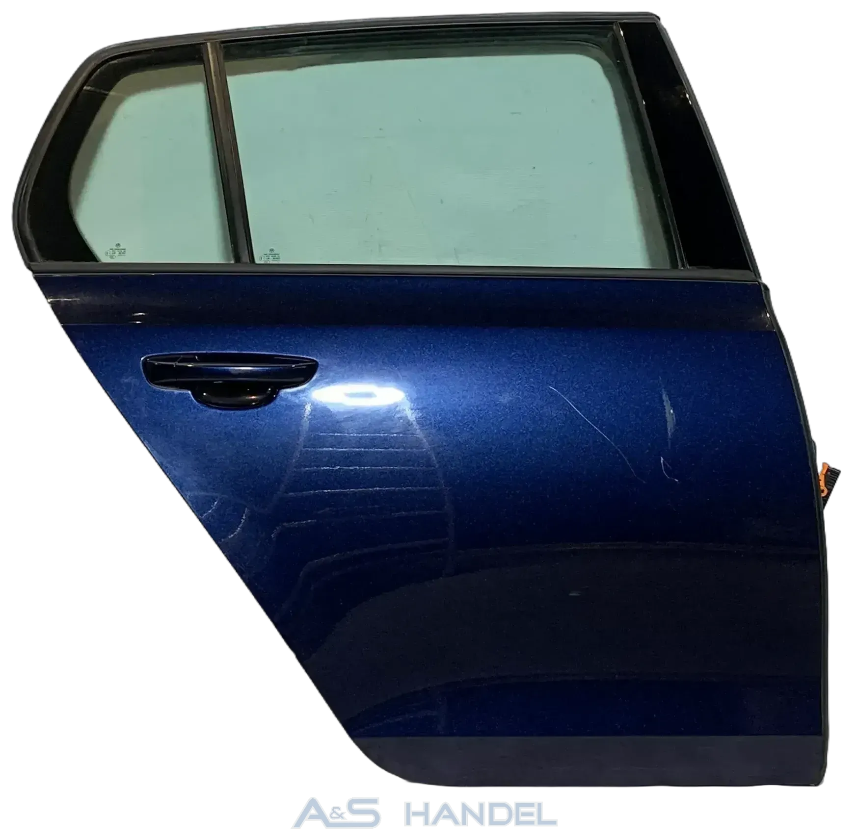Original Volkswagen Golf 6 Tür Beifahrerseite Hinten Rechts Blau Metallic - Bild 1