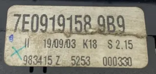 Original Volkswagen Bedieneinheit Heizung Lüftung Bedienung Schalter 7E0919158 - Bild 3