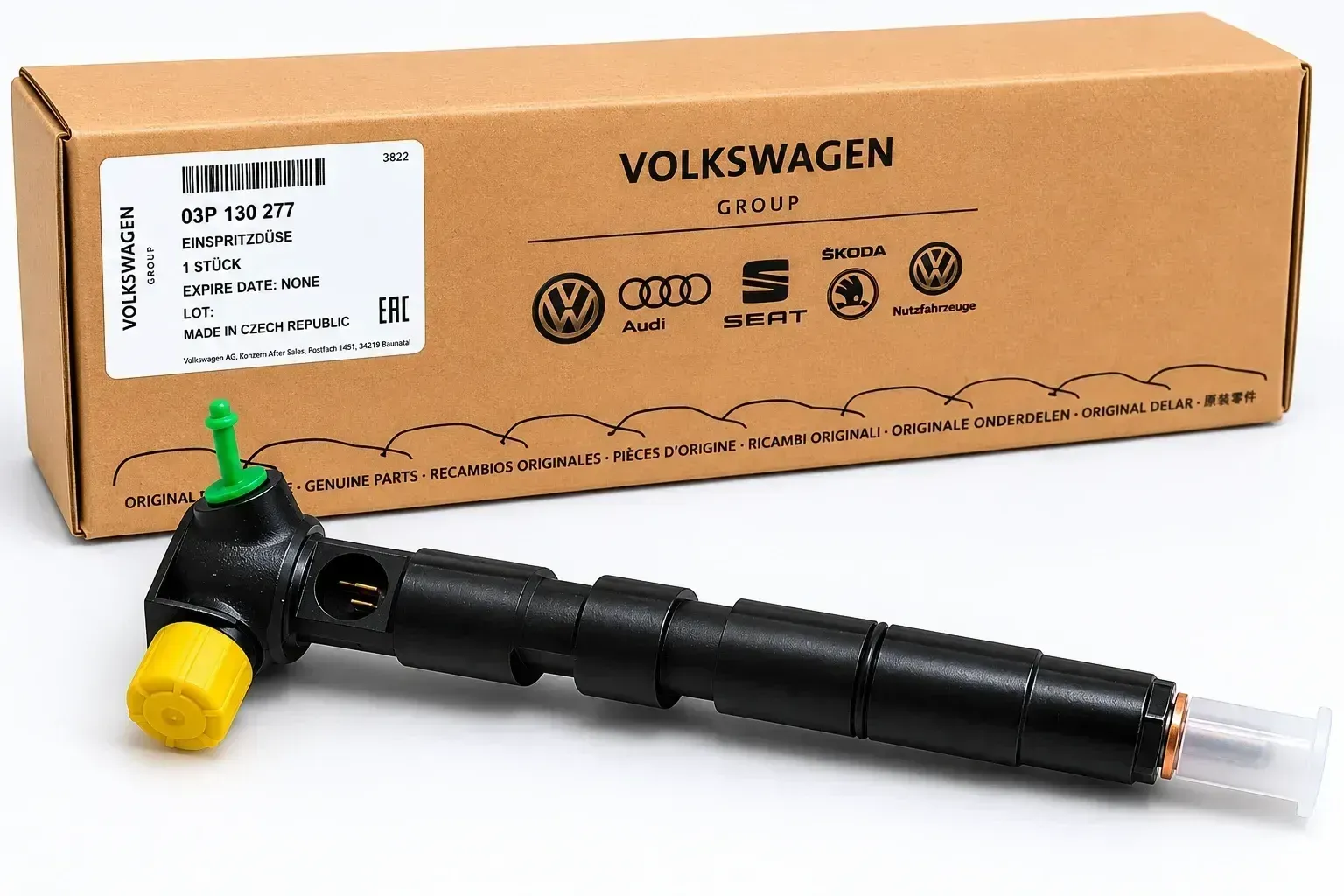 Original VW Polo Seat Ibiza Skoda Fabia Einspritzdüse Injektor 1.2 TDI 03P130277 - Bild 1