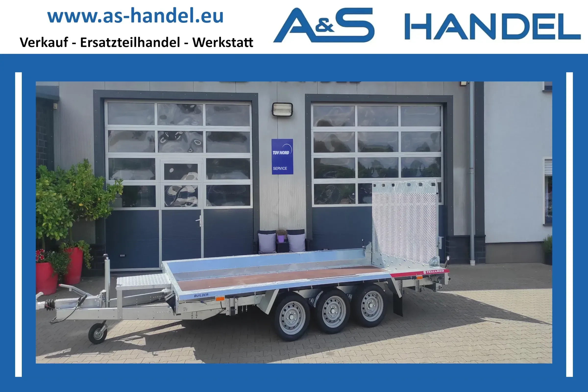 Maschinentransporter Baggeranhänger Temared Builder 3 4018/3 3,5 to - Bild 1