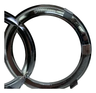NEU Original AUDI E-Tron Emblem Ringe Chrom Stoßstange Vorne 4KE853605 - Bild 3