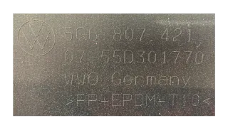 Original Volkswagen Golf 7 VII Stoßstange Heckstoßstange PDC Hinten Rot 5G680742 - Bild 9