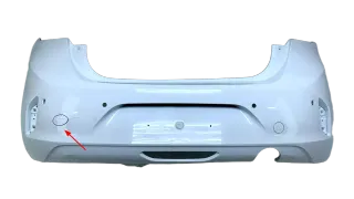 Original Opel Corsa F Stoßstange Stoßfänger Heckstoßstange Weiß PDC 39182039 - Bild 1
