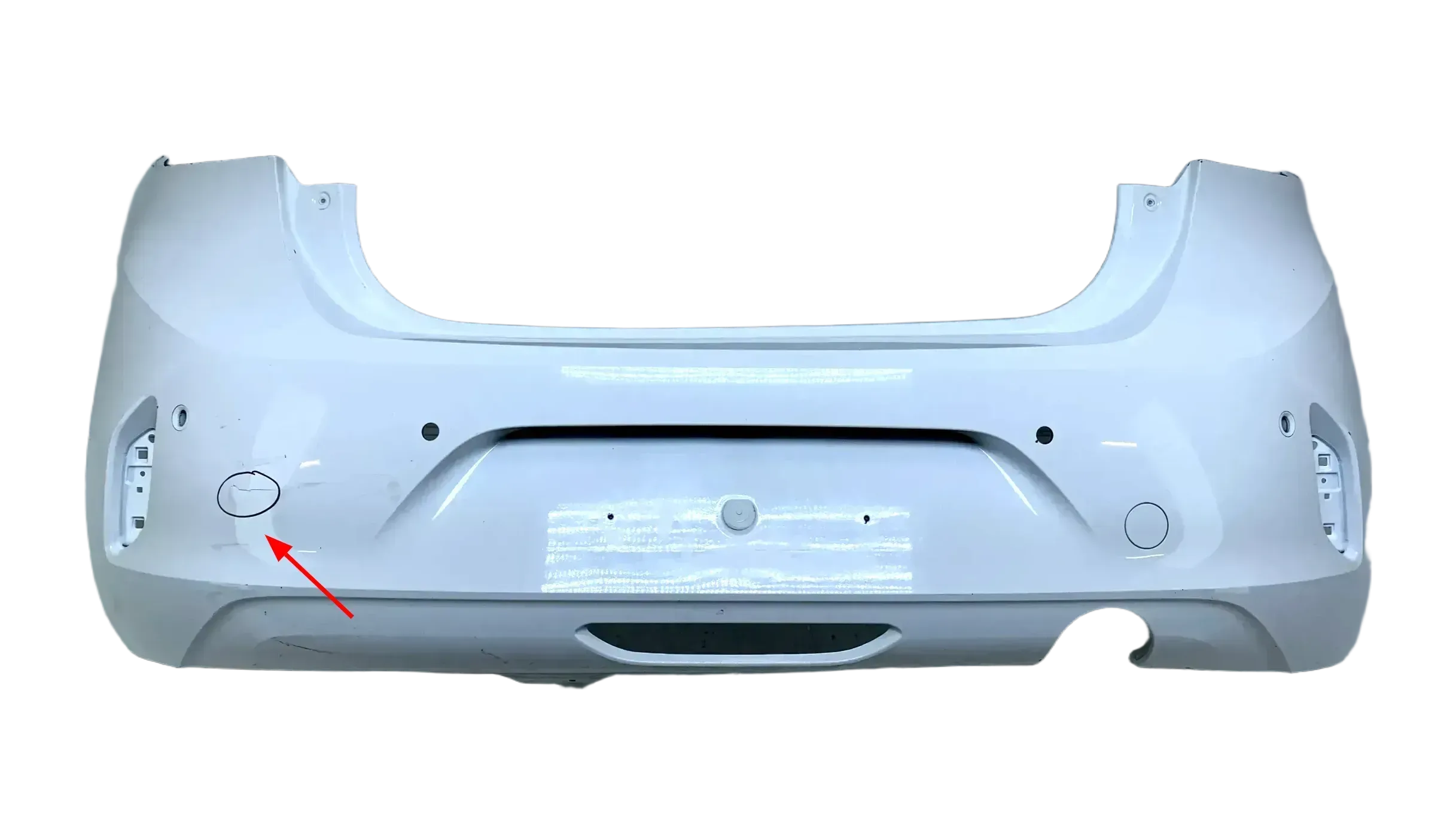 Original Opel Corsa F Stoßstange Stoßfänger Heckstoßstange Weiß PDC 39182039 - Bild 1