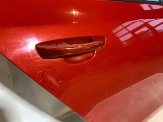 Original Volkswagen Golf 6 5K4 Tür Beifahrerseite Hinten Rechts Rot LAH3 - Bild 3