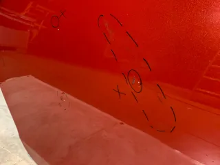 Original Volkswagen Golf 6 5K4 Tür Beifahrerseite Hinten Rechts Rot LAH3 - Bild 4